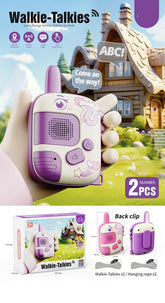 Kids Cute Walkie Talkie Toy Handheld Button Interphone Outdoor Wireless Transmission Walkie-talkie Toy